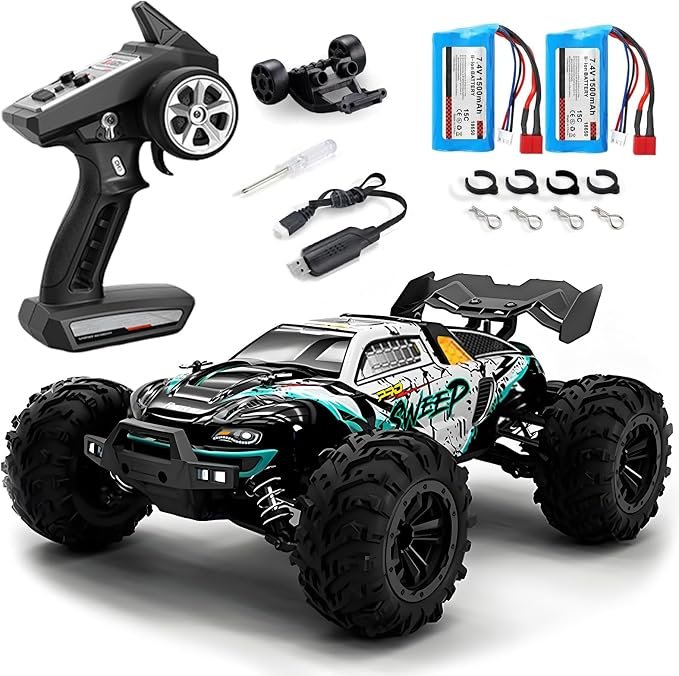 1:16 Scale 70KM/H Brushless RC Car,4WD RC Monster Truck (Green)