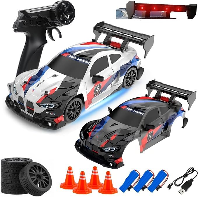 RC Drift Car, 1:24 Remote Control Car Vehicle with LED Lights
