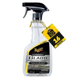 Ultimate Glass Cleaner & Water Repellent, 16 oz | Cleans & Repels Water on Exterior Glass, Cameras & Sensors | Streak-Free Formula with Hydrophobic Technology