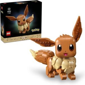 LEGO® Pokémon™ Eevee 72151 Model Building Kit – Detailed Posable Pokémon Figure – Collectable Merch – LEGO Gaming Craft Kit for Adults, Couples, Men and Women