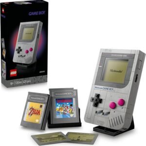 LEGO® Super Mario Game Boy™ 72046 Model Building Kit, Gamer Toy for Adult Nintendo® Fans, Collectible Set, Brick-Built Replica System with Interchangeable Game Paks and Lenticular Screens