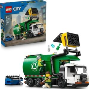 LEGO® City Recycling Truck – Kids’ Toy Truck 60495 Building Kit – Realistic Toy Vehicle with Loading Function – Model Waste Management Bin Lorry – Great Toy for Boys and Girls Aged 7+