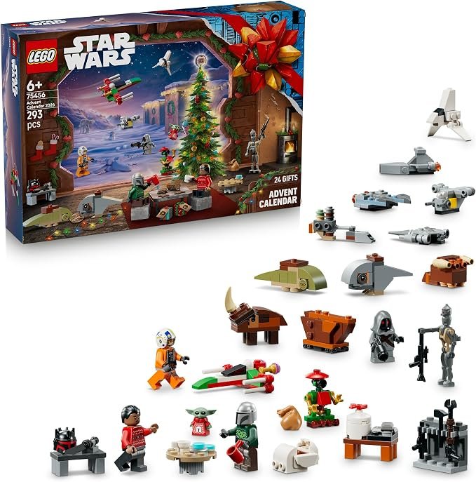 LEGO® Star Wars™ Advent Calendar 2026 75456 for Kids - Mini Building Toys and Iconic Characters - Early Christmas Toy Idea for Boys, Girls and Any Star Wars: The Mandalorian™ Fan Aged 6+
