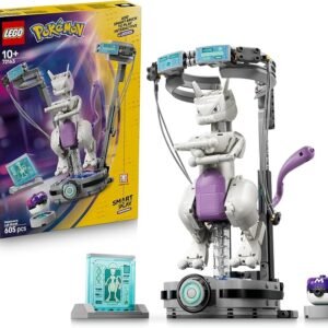 LEGO® Pokémon™ SMART Play™: Mewtwo’s Lab Break 72163 Compatible Interactive Toy Set Incl. a SMART Tag and a Brick-Built Pokémon Figure – Playset Idea for 10+ Year Old Boys and Girls