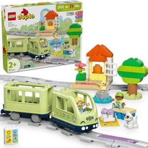 LEGO DUPLO Interactive Adventure Train Toy, Toddler Learning Toy for 2+ Year Old Boys & Girls with Lights10427