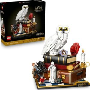 LEGO® Harry Potter™ Philosopher’s Stone – Collectors’ Edition 76466 Collectable Adults’ Building Set for Display with a Hedwig™ Snowy Owl Figure and 3 Minifigures – Toy for Men, Women and Fans