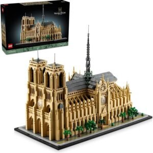 LEGO® Architecture Notre-Dame de Paris (4383 pcs) Model Building Kit for Adults, Relaxing 3D Puzzle for Home Decor or Office Display, Miniature House Kit for History Fans, Men and Women 21061