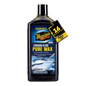 Marine and RV Pure Wax, 473 ml | Specially Developed to Provide Strong UV Protection for Fiberglass Surfaces | Helps Preserve Deep Gloss on Dark Colours