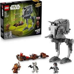 LEGO® Star Wars™ SMART Play™: AT-ST™ Attack on Endor 75424 Toy Building Set for Kids – Compatible Set with 2 SMART Tags and 3 LEGO Minifigures – Treat for Boys, Girls and Fans Aged 8+