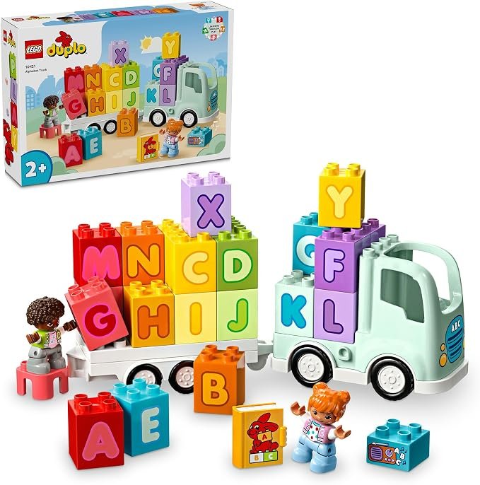 LEGO DUPLO Town Alphabet Truck Toy, Toddler Learning Toy 10421
