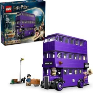 LEGO Harry Potter Knight Bus Adventure Toy for 8+ Year Old Boys and Girls, Prisoner of Azkaban Building Set with 5 Collectible Minifigures and Kids Toy Vehicle for Wizarding World Fans 76446