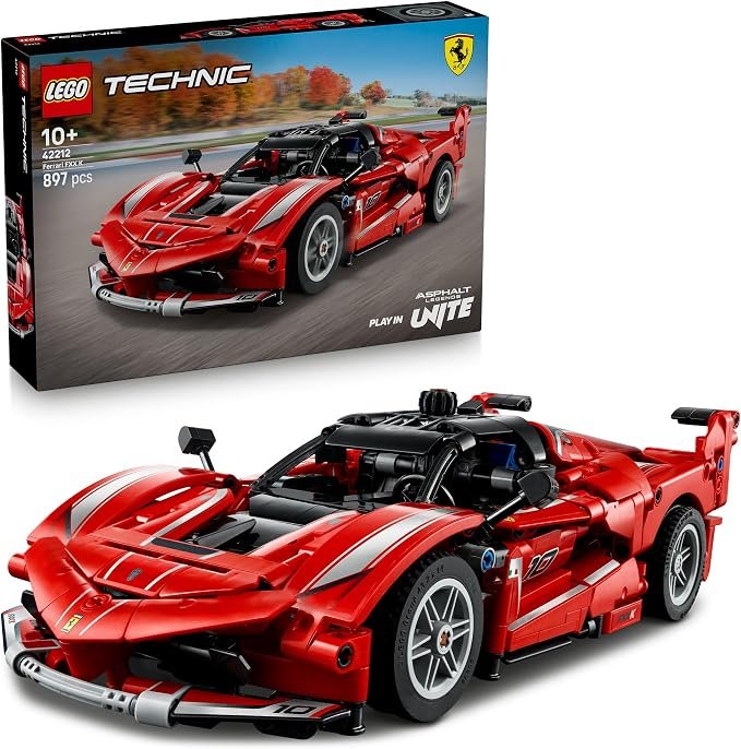 LEGO® Technic Ferrari FXX K 42212 Model Car Kit, STEM Building Toy, Vehicle Set, Toy Idea for Boys, Girls and Kids Aged 10 and Over