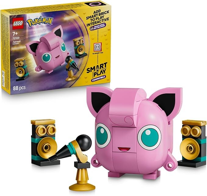 LEGO® Pokémon™ SMART Play™: Jigglypuff Concert 72159 Compatible Interactive Building Toy Set Incl. a SMART Tag and Pokémon Figure - Playset Idea for 7+ Year Old Boys and Girls