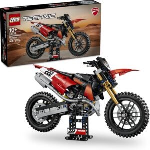 LEGO® Technic Ducati Desmo450 MX Factory Motorcycle 42238 Building Toy for Kids Aged 10+ – Vehicle Set with Steering and Suspension – Birthday Toy Idea for Boys and Girls