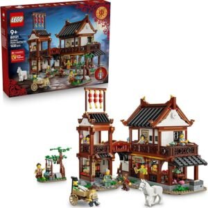 LEGO® Chinese Festivals Ancient Moon-Gazing Inn 80121 Creative Toy for Kids – DIY House Building Kit – Antique-Style Decor – Playset for Boys, Girls and History Lovers Aged 9+