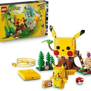 LEGO® Pokémon™ SMART Play™: Training House with Pikachu 72164 All-in-One Interactive Toy Set Incl. SMART Brick, 4 Tags, Figure & Charger – Playset Idea for 6+ Year Old Boys and Girls