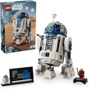 LEGO Star Wars R2-D2 Model Kit, Kids’ Toy for 10+ Year Old Boys & Girls, Droid Figure with a 25th Anniversary Darth Malek Minifigure and Decoration Plaque, Memorabilia Set for Home Decor 75379