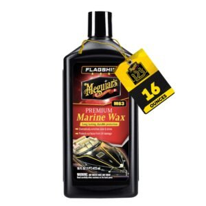 Flagship Premium Marine Wax, 473 ml | Formulated to Shield Gel Coat and Fiberglass Finishes | Helps Prevent Fading and Dullness | Provides Advanced UV Paint Protection