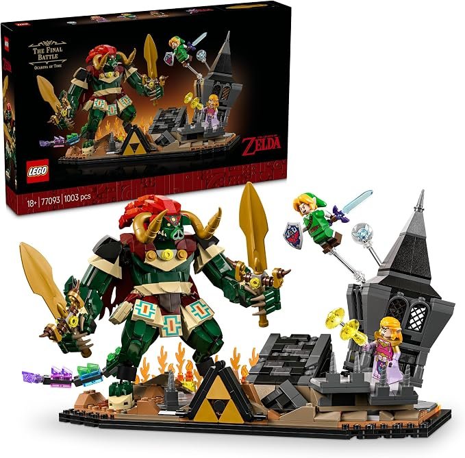 LEGO® The Legend of Zelda™: Ocarina of Time™ – The Final Battle 77093 Nintendo® Building Set with Link and Zelda Figures - Model Kit - Gamer Toys for Adult Collectors and Fans Aged 18+