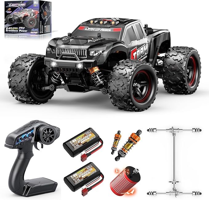 1:18 Brushless RC Car for Adults & Boys Off-Road RC Monster Truck 52 km/h