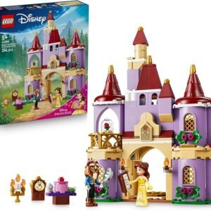 LEGO® ǀ Disney Princess Belle & the Beast’s Enchanted Castle 43289 Pretend Play Building Toy for Kids with Belle, The Beast, Lumière and Cogsworth – Playset-Giving Idea for Girls and Boys Aged 5+
