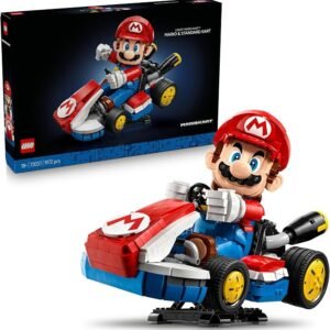 LEGO® Super Mario™: Mario Kart™ – Mario & Standard Kart 72037 Collectible Gamer Toys for Adults, 1972 Pieces