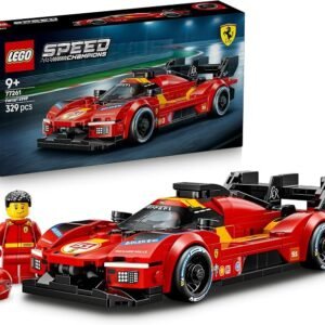 LEGO® Speed Champions Ferrari 499P 77261 Ferrari Merch – Race Car Set with 1 Driver Minifigure – Building Set for Kids Aged 9+ – Car Racing Toy – Playset for Boys and Girls