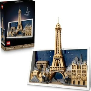 LEGO® Architecture Paris –City of Love 21064 Building Set for Adults -Home Decor Wall Art Set with Iconic Paris Landmarks Including Eiffel Tower – Treat for Women, Men and Travel and History Lovers