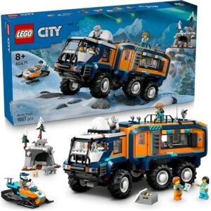 LEGO® City Arctic Explorer Science Lab Truck 60471 STEM Toy for Boys, Girls and Model Vehicle Fans Aged 8 and Up, Includes a Snowmobile, Cave Scene, 5 Minifigures and 3 Animal Figures