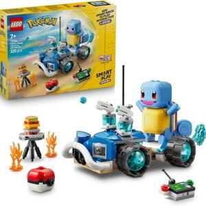 LEGO® Pokémon™ SMART Play™: Trainer’s Buggy Adventure with Squirtle 72156 Compatible Interactive Toy Set Incl. 2 SMART Tags and 1 Pokémon – Playset Idea for 7+ Year Old Boys and Girls