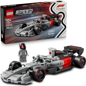LEGO® Speed Champions Audi Revolut F1® Team R26 Race Car 77259 Toy – Building Set for Kids Ages 10+ – Authentic Livery, Decals, and 1 Driver Minifigure – F1 Treat for Boys, Girls and Racing Fans