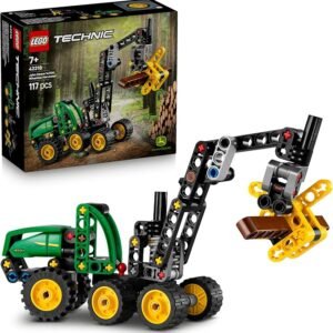 LEGO® Technic John Deere 1470H Wheeled Harvester 42218 Rotating Boom, Working Claw and Log – Model Building Toy – Construction Vehicle Treat for Boys, Girls and Kids Aged 7+
