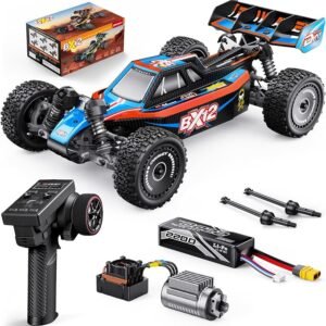 1/12 Brushless RC Cars for Adults,Remote Control Car for Fast Max 42 MPH 4X4 High Speed Racing RC Buggy with 3S 2200 mAh Battery,Fast Off-Road RC Truck, Suitable as Giftfor Beginner-Blue