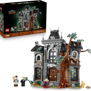 LEGO® Icons Mayor Manor 11383 Model House Building Kit for Adults – Eerie Mansion Décor – Quirky Home and Office Décor – with 3 Glow-in-the-Dark Minifigures – Fun Birthday or Halloween Toy Idea