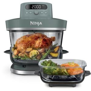 Ninja Crispi Pro 6-in-1 Countertop Glass Air Fryer (Ash Grey)