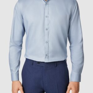 Mid Blue London Slim Dress Shirt