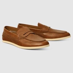 Denny Faux Leather Boat Shoe
