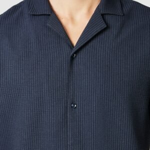Navy Euston Stretch Shirt
