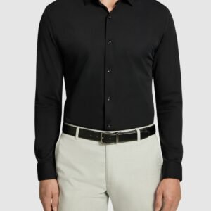 Black Creston Super Stretch Slim Dress Shirt
