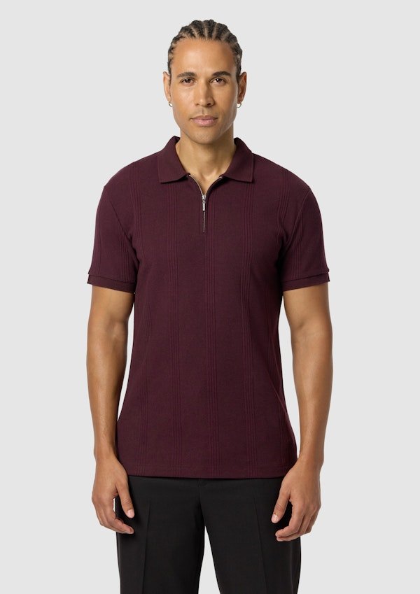 Dario Quarter Zip Smart Polo