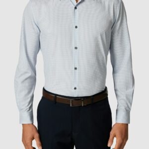 Light Blue Lima Super Stretch Slim Shirt
