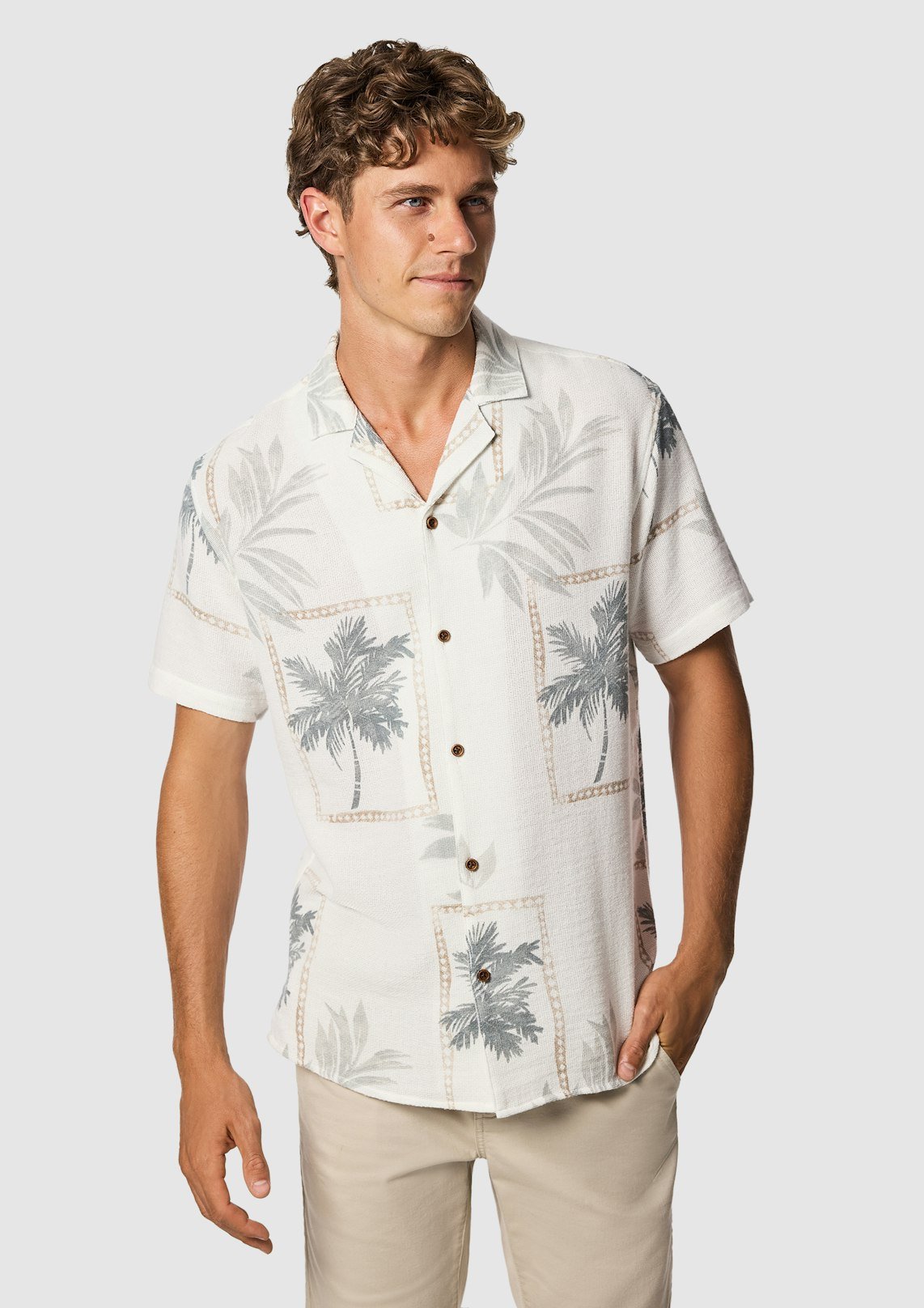 Off White Rio Printed Short Sleeve Shirt