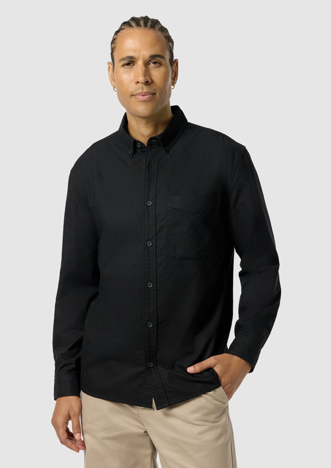 Black Chapman Oxford Shirt