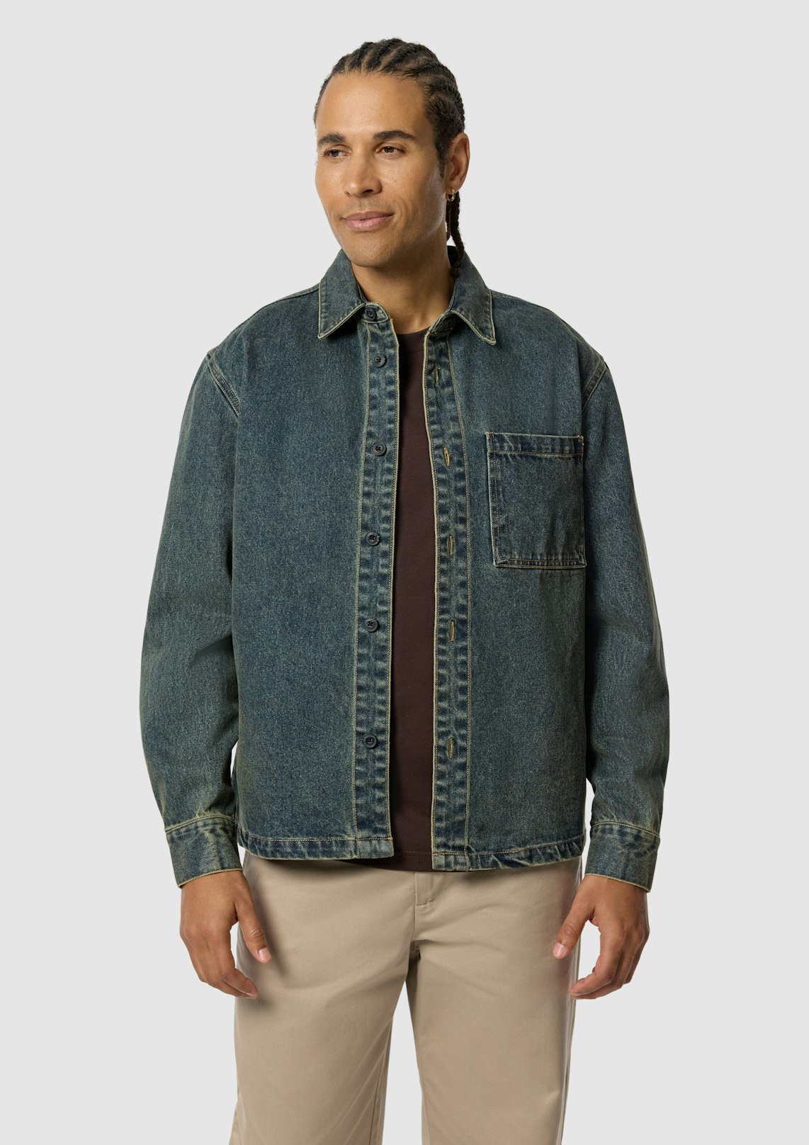 Dark Denim Rowe Denim Overshirt