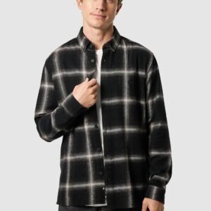 Black Brickfield Check Shirt