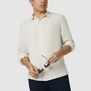 Sand Solomon Viscose Linen Shirt