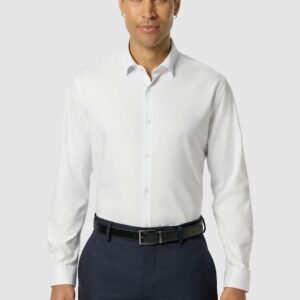 White Oslo Classic Stretch Dress Shirt