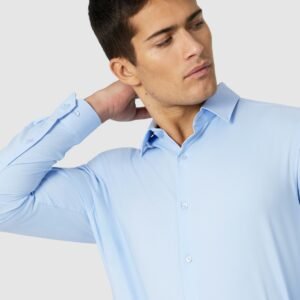 Light Blue Oslo Slim Stretch Dress Shirt