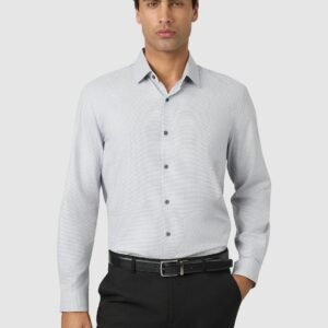 Silver Grey Gates Slim Dress Shirt