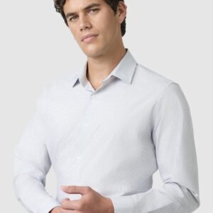 Navy Cove Check Bamboo Viscose Shirt